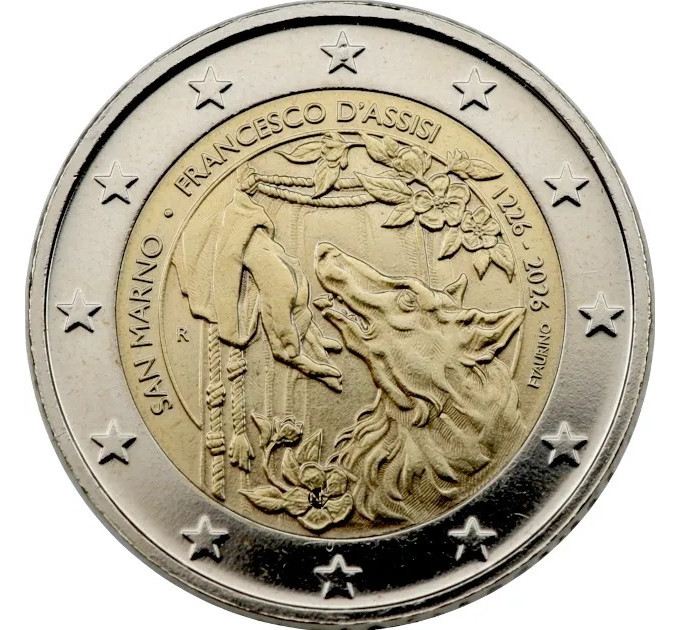 Saint-Marin 2 euros Proof 2026 - 800e anniversaire de la mort de François d'Assise
