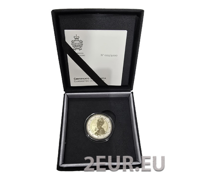 Saint-Marin 2 euros Proof 2025 - 550e anniversaire de la naissance de Michel-Ange