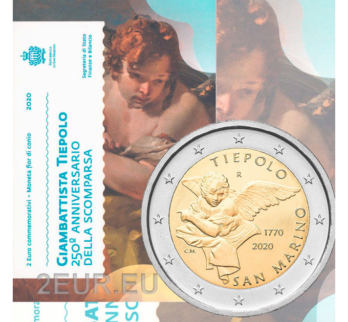 Saint-Marin 2 euros BU 2020 - 250e anniversaire de la mort de Giovanni Battista Tiepolo