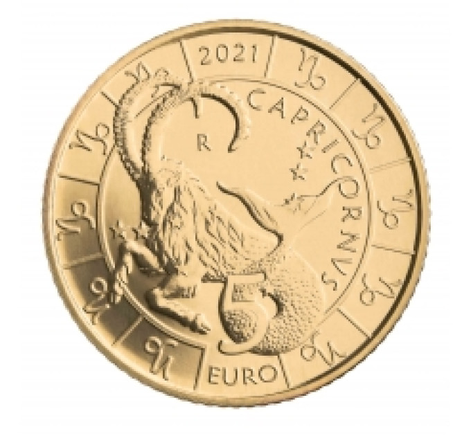 Saint Marin 5 euro UNC 2021 - "Zodiaque Capricorne"