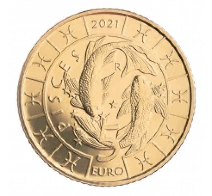 Saint Marin 5 euro UNC 2021 - "Zodiac Poissons"