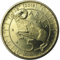 Saint Marin 5 euro UNC 2018 - "Zodiac Bélier"