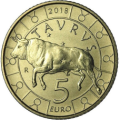 Saint Marin 5 euro UNC 2018 - "Taureau"