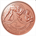 Saint Marin 5 euro UNC 2021 - "Victoire en lutte libre à Tokyo"