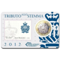 Saint-Marin 1 EURO BU 2012 - 1 EURO + TIMBRE