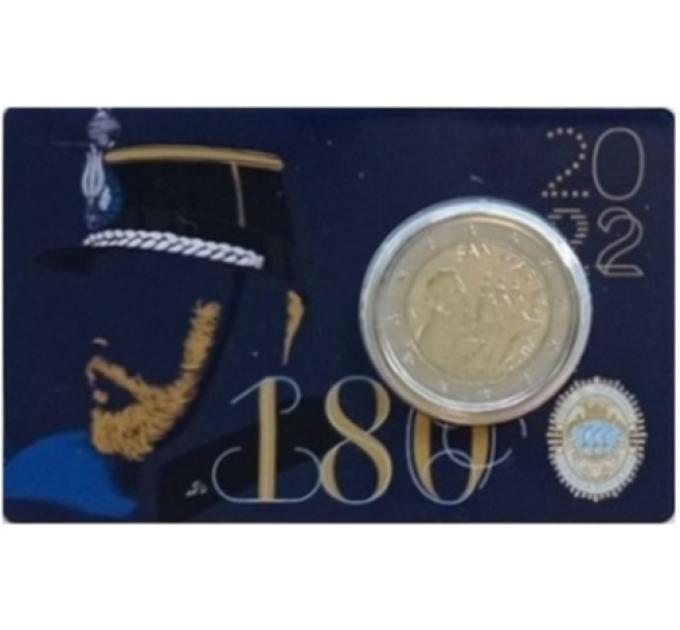 Saint-Marin 2 EURO BU 2022 - 180ème anniversaire du Corps de Gendarmerie