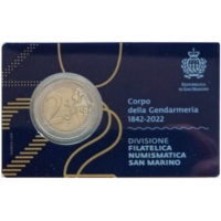 Saint-Marin 2 EURO BU 2022 - 180ème anniversaire du Corps de Gendarmerie