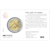 Saint-Marin 2 EURO BU 2025 - Armoiries de la République de Saint-Marin