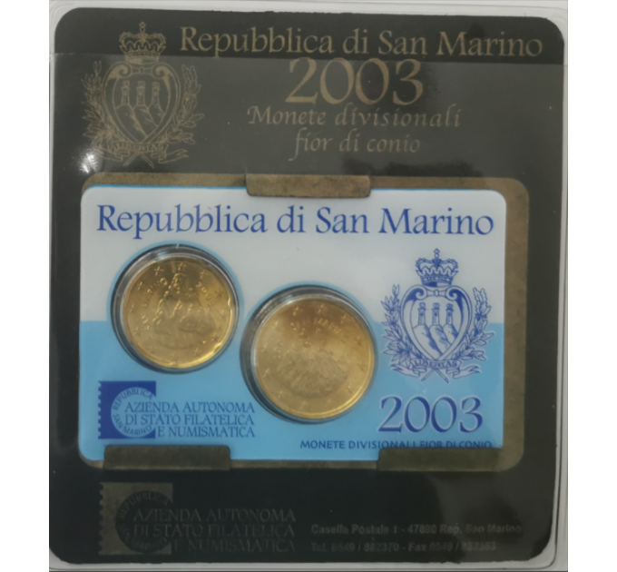 Saint-Marin BU 2003 - 20+50 cent