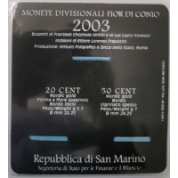 Saint-Marin BU 2003 - 20+50 cent