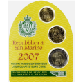 Saint-Marin BU 2007 - 10 Cent and 20 Cent and 2 Euro
