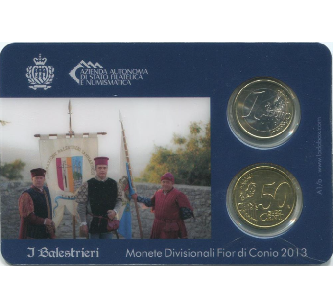 Saint-Marin BU 2013 - 1euro+50 cent