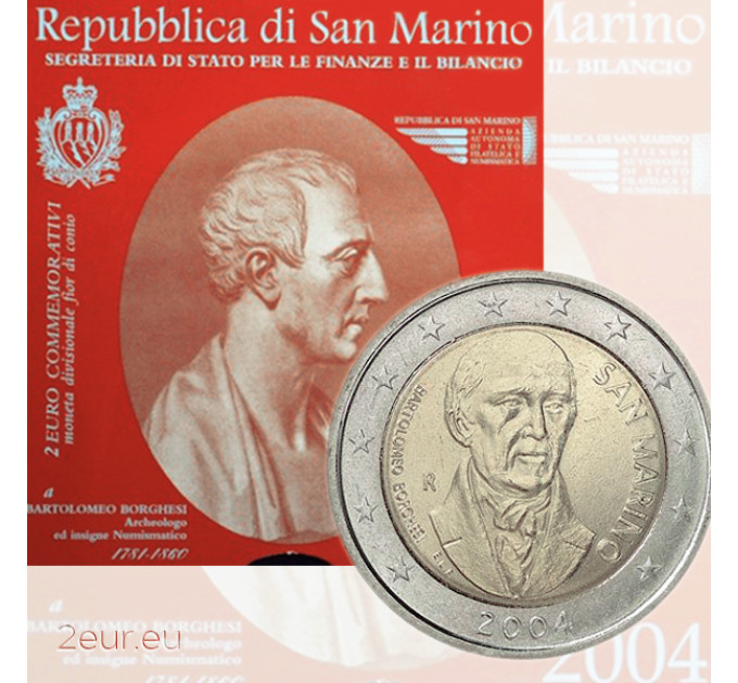 Saint-Marin 2 euros BU 2004 - Bartolomeo Borghesi