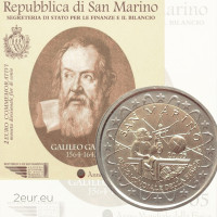 Saint-Marin 2 euros BU 2005 - Galilée