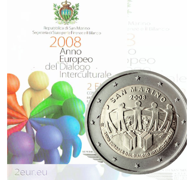 Saint-Marin 2 euros BU 2008 - Année européenne du dialogue interculturel