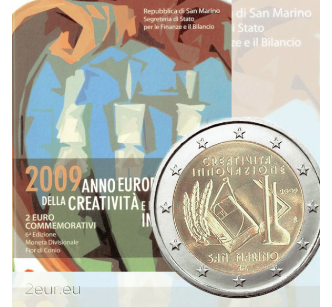 Saint-Marin 2 euros BU 2009 - Année européenne de la créativité et de l'innovation