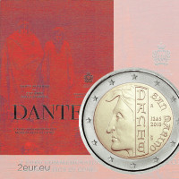Saint-Marin 2 euros BU 2015 - 750 ans depuis la naissance de Dante Alighieri
