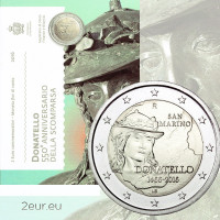 Saint-Marin 2 euros BU 2016 - 550 ans depuis la mort de Donatello
