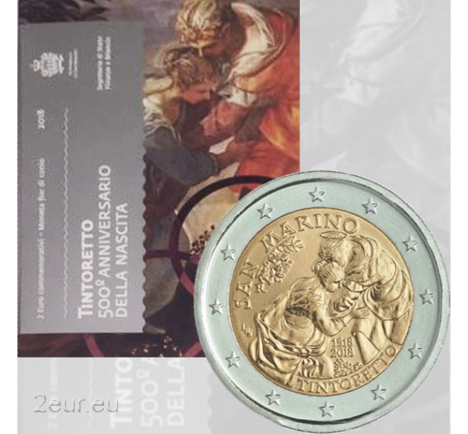 Saint-Marin 2 euros BU 2018 - 500e anniversaire de Jacopo Tintoret