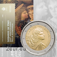 Saint-Marin 2 euros BU 2019 - 500e anniversaire de la mort de Léonard de Vinci