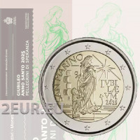 Saint-Marin 2 euros BU 2025 - Pèlerins de l'espoir de l'année jubilaire