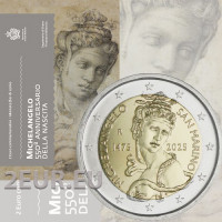 Saint-Marin 2 euros BU 2025 - 550e anniversaire de la naissance de Michel-Ange