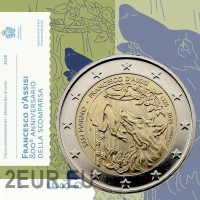Saint-Marin 2 euros BU 2026 - 800e anniversaire de la mort de François d'Assise