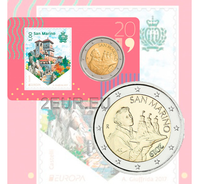 Saint Marin 2019 - 2€ BU C/C №4 + Tampon