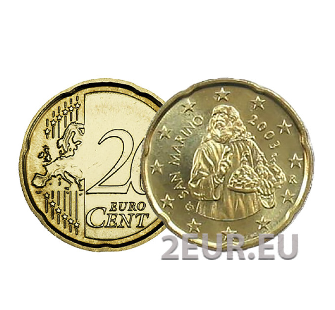 Saint Marin 20 centimes UNC 2003