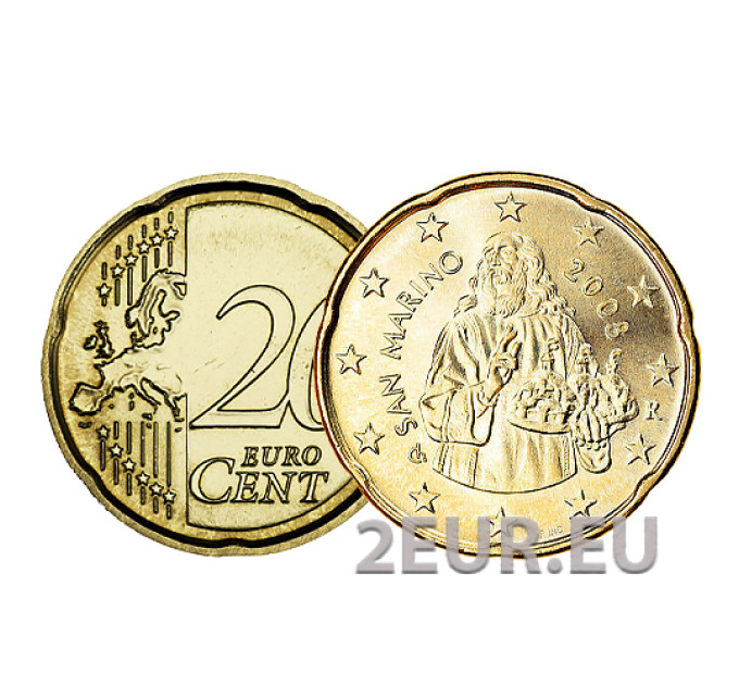 Saint Marin 20 centimes UNC 2008