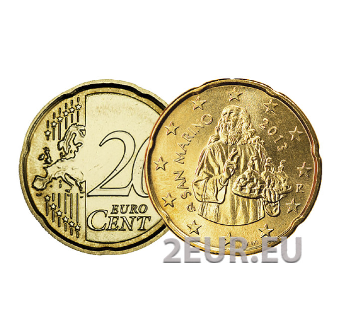 Saint Marin 20 centimes UNC 2013