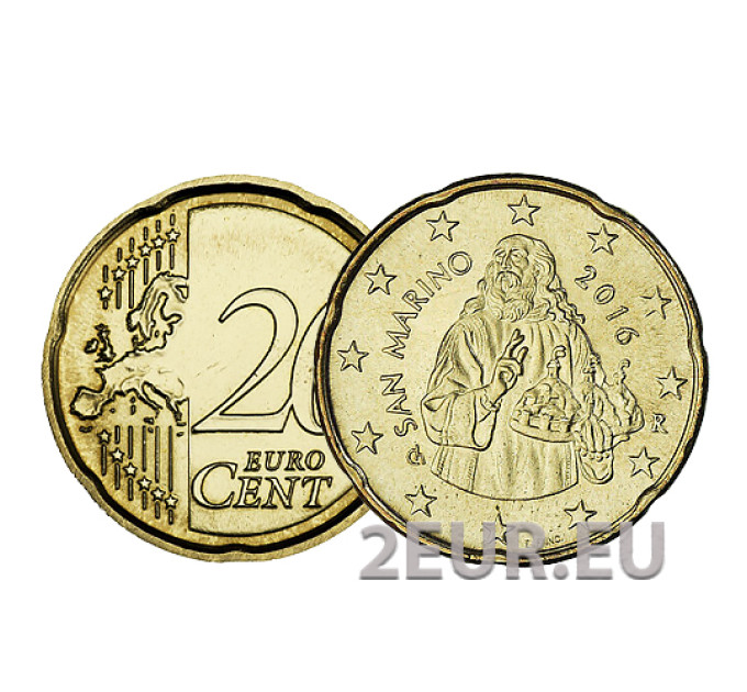 Saint Marin 20 centimes UNC 2016
