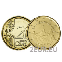 Saint Marin 20 centimes UNC 2017