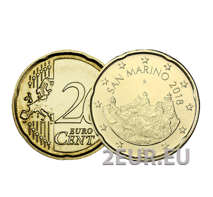 Saint Marin 20 centimes UNC 2018