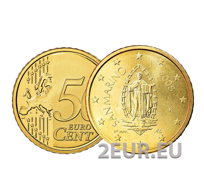Saint Marin 50 centimes UNC 2008