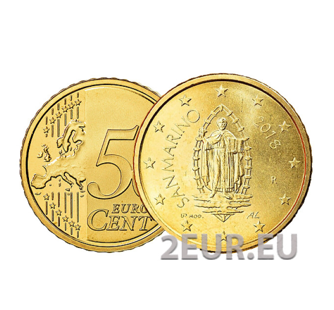 Saint Marin 50 centimes UNC 2018