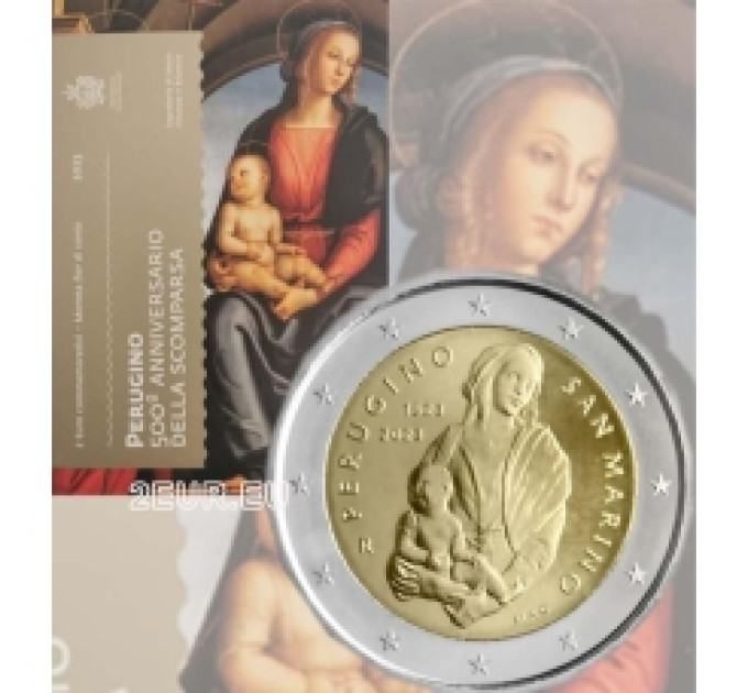 Saint-Marin 2 euros BU 2023 - 500e anniversaire de la mort du Pérugin