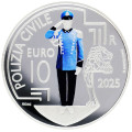 Saint Marin 10 euros BE 2025 - Police civile