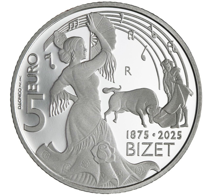 Saint Marin 5 euros BE 2025 - Georges Bizet