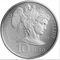 Saint Marin 10 euros BE 2021 - 450e anniversaire de la mort de Benvenuto Cellini 