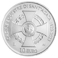Saint Marin 10 euros BE 2023 - 100e anniversaire de la création de l'Ordre équestre de Sainte-Agathe