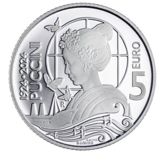  Saint Marin 5 euros BE 2024 - Giacomo Puccini