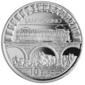 Saint Marin 10 euros BE 2023 - 15e anniversaire de l'inscription de la vieille ville de Saint-Marin et du mont Titano sur la liste du patrimoine mondial de l'UNESCO