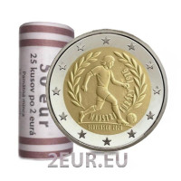 Slovaquie 2 euros UNC rouler 2026 - Championnat d'Europe de football de l'UEFA 1976