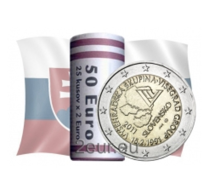 Slovaquie 2 euros UNC rouler 2011 - Groupe Visegrad