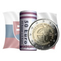 Slovaquie 2 euros UNC rouler 2014 - 10 ans d'adhésion de la Slovaquie à l'UE