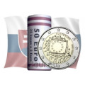 Slovaquie 2 euros UNC rouler 2015 - 30 ans du drapeau de l'UE
