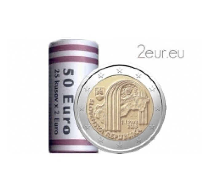 Slovaquie 2 euros UNC rouler 2018 - 25e anniversaire de la République slovaque