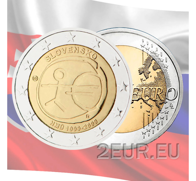 Slovaquie 2 euros UNC 2009 - 10 ans Euro - UEM