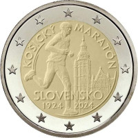 Slovaquie 2 euros UNC 2024 - Marathon international de Kosice